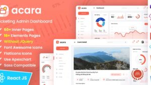 Acara v1.3 Ticketing Admin Dashboard Bootstrap HTML Template