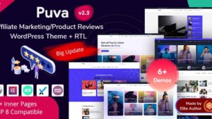 Puva (v3.1) Online Blogging & Affiliate Product Reviews WordPress Theme