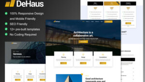 Dehaus - Interior Design & Architecture Elementor Template Kit