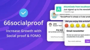 66socialproof (SocialProofo) Regular v48.0.0 + Extended v39.0.0 Version [Activated]