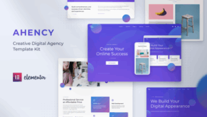 AHENCY - Creative Digital Agency Elementor Template Kit