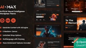 AI MAX (v1.1.0) Artificial Neural Network AI WordPress Theme