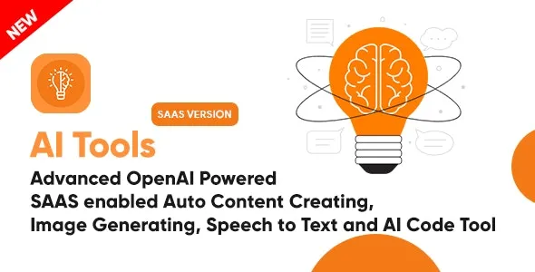AI Tools v1.1.8 - Advanced Automatic Content, Image, Speech to Text, Code Generating Tool | SAAS | PHP