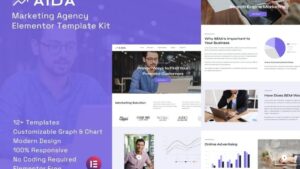 AIDA - Marketing Agency Elementor Template Kit
