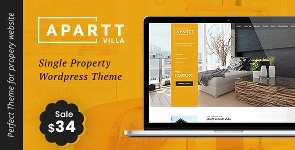 Apartt Villa v3.0 单属性房地产WordPress主题 - 专业房产展示解决方案