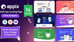 APPIX (18 Sep 2023) Mobile App Landing Page Responsive HTML Template