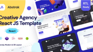 Abstrak (v1.1.4) React Agency and React Portfolio
