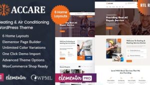 Accare (v4.0) Heating & Air Conditioning WordPress Theme