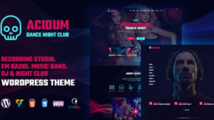 Acidum v1.4.5 Night Club and DJ WordPress Theme