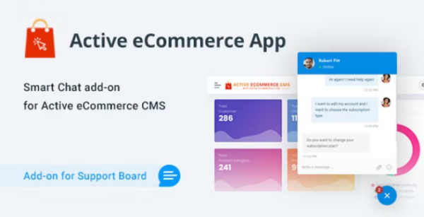Active eCommerce Chat & Support App for Support Board v1.0.1