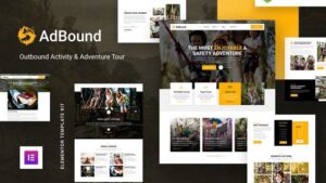 AdBound – Outbound Activity & Adventure Tour Elementor Template Kit