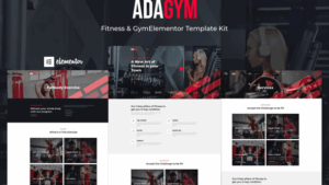 Adagym - Fitness & Gym Elementor Template Kit