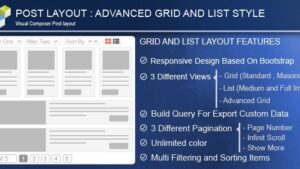 Advance Post Grid/List for Visual Composer v5.0