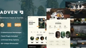 Advenx (v1.1.7) Adventure Travel & Tourism WordPress Theme