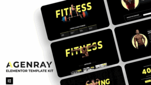 Agenray | Gym Elementor Template Kit