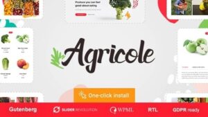 Agricole v1.1.2 Organic Food & Agriculture WordPress Theme