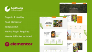 Agrifoody - Organic & Healthy Food Elementor Template Kit