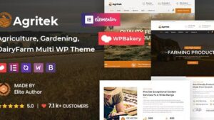 Agritek v4.5 - Agriculture, Dairyfarm and Gardening WordPress Theme