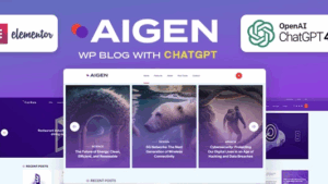 Aigen v1.2 AI Inspired WordPress Blog Theme