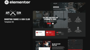 Aimgun - Shooting Range & Gun Club Elementor Template Kit
