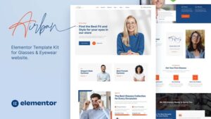 Airban – Glasses & Eyewear Elementor Template Kit