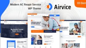 Airvice v2.0.1 AC Repair Services WordPress Theme
