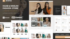 Aisha - Hijab & Muslim Wear Store Elementor Template Kit