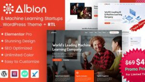 Albion v4.2 Artificial Intelligence & Machine Learning Startup WordPress Theme