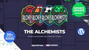 Alchemists (v4.6.0) [Activated] Sports, eSports & Gaming Club and News WP Theme