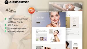 Alina - Skin Care & Dermatology Elementor Template Kit