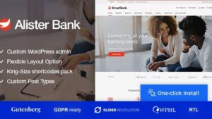 Alister Bank (v1.2.0) Credits & Banking Finance WordPress Theme