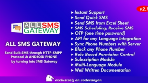 All SMS Gateway v3.0 Send Bulk SMS through HTTP-SMPP Protocol & Android Phone