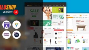 Alo Shop (v6.4) Mega Market RTL Responsive WooCommerce WordPress Theme
