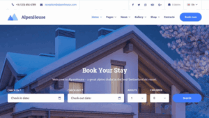 Alpenhouse (v1.7.0) WordPress theme for hotel booking