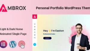 Ambrox (v1.0.2) Personal Portfolio WordPress Theme