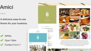 Amici v.1.3.3 A Flexible & Responsive Restaurant or Cafe Theme for WordPress