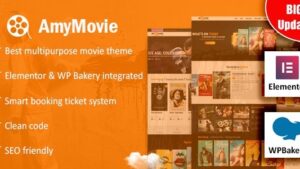 AmyMovie (v4.3.0) Movie and Cinema WordPress Theme