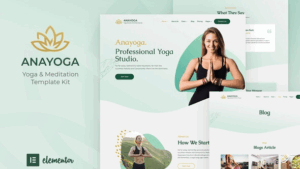 Anayoga - Yoga Teacher & Studio Elementor Template Kit [Activated]