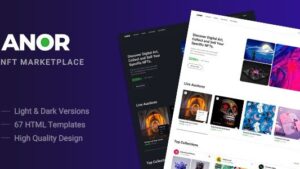 Anor v3.0 NFT Marketplace HTML Template