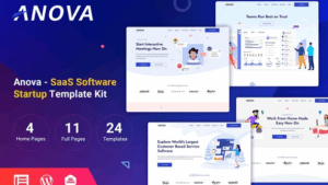 Anova - SaaS & Startup Elementor Template Kit