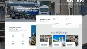 Anteri - Concrete Services Elementor Template Kit