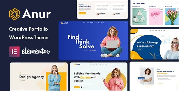 Anur (v1.0.4) Portfolio WordPress Theme