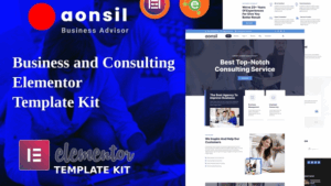 Aonsil - Business & Consulting Elementor Template Kit