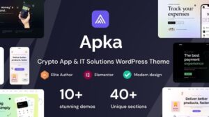 Apka (v1.14) App Landing Page WordPress Theme