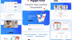 Apprista - Creative App Landing Elementor Template Kit