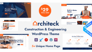 Architeck v2.0 Construction WordPress Theme