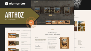 Arthoz - Art Exhibition Elementor Template kit