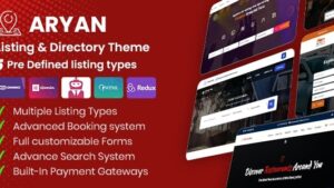 Aryan (v1.6) Listing & Directory WordPress Theme