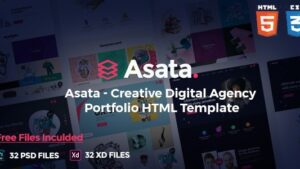 Asata v1.0 Creative Digital Agency Portfolio Template