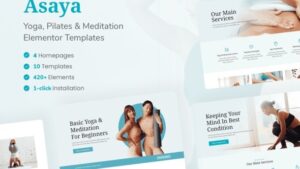 Asaya - Yoga & Meditation Elementor Kit